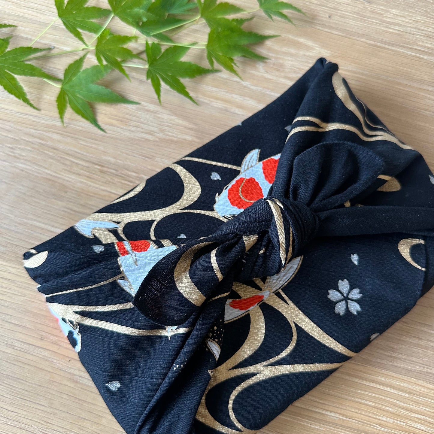 Koi with gold, Furoshiki Gift Wrapping, 50 x 50cm