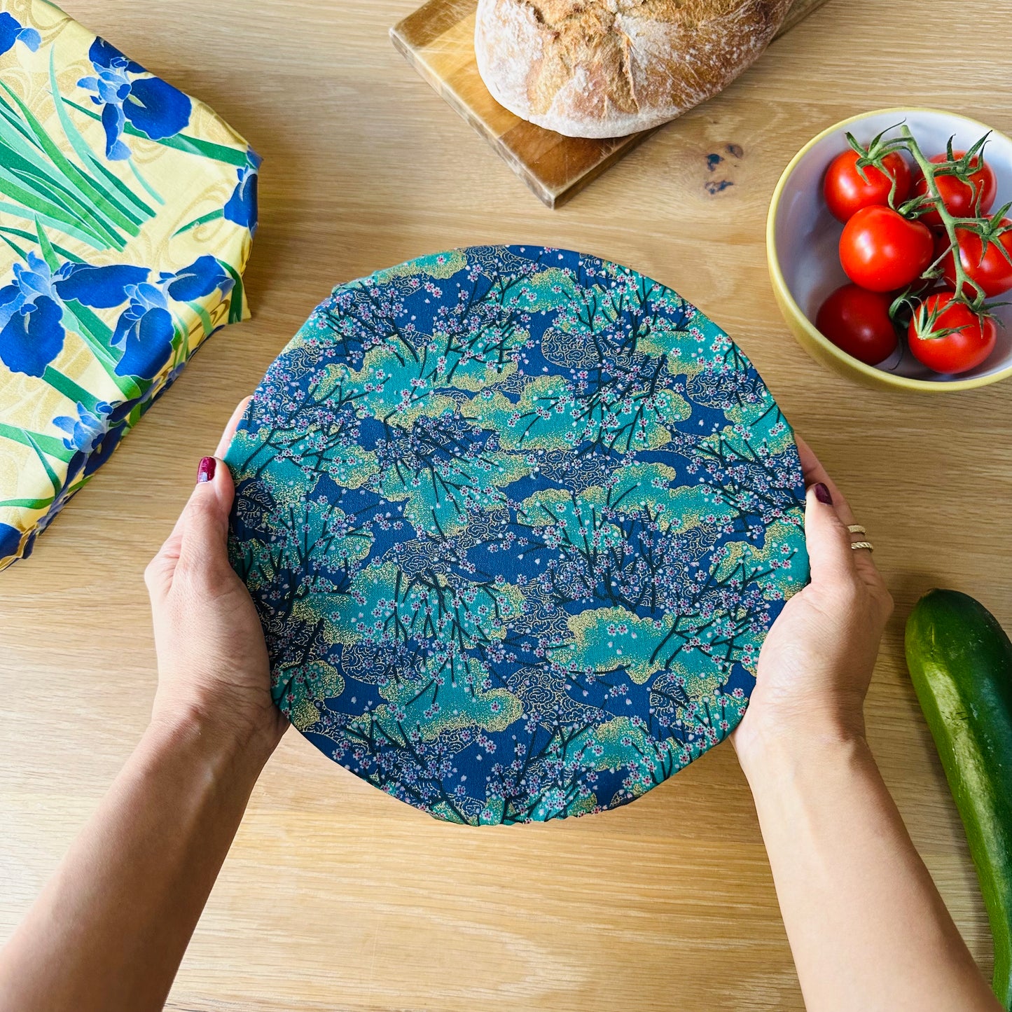 Iris, Gold, Set of 4 Beeswax Food Wraps