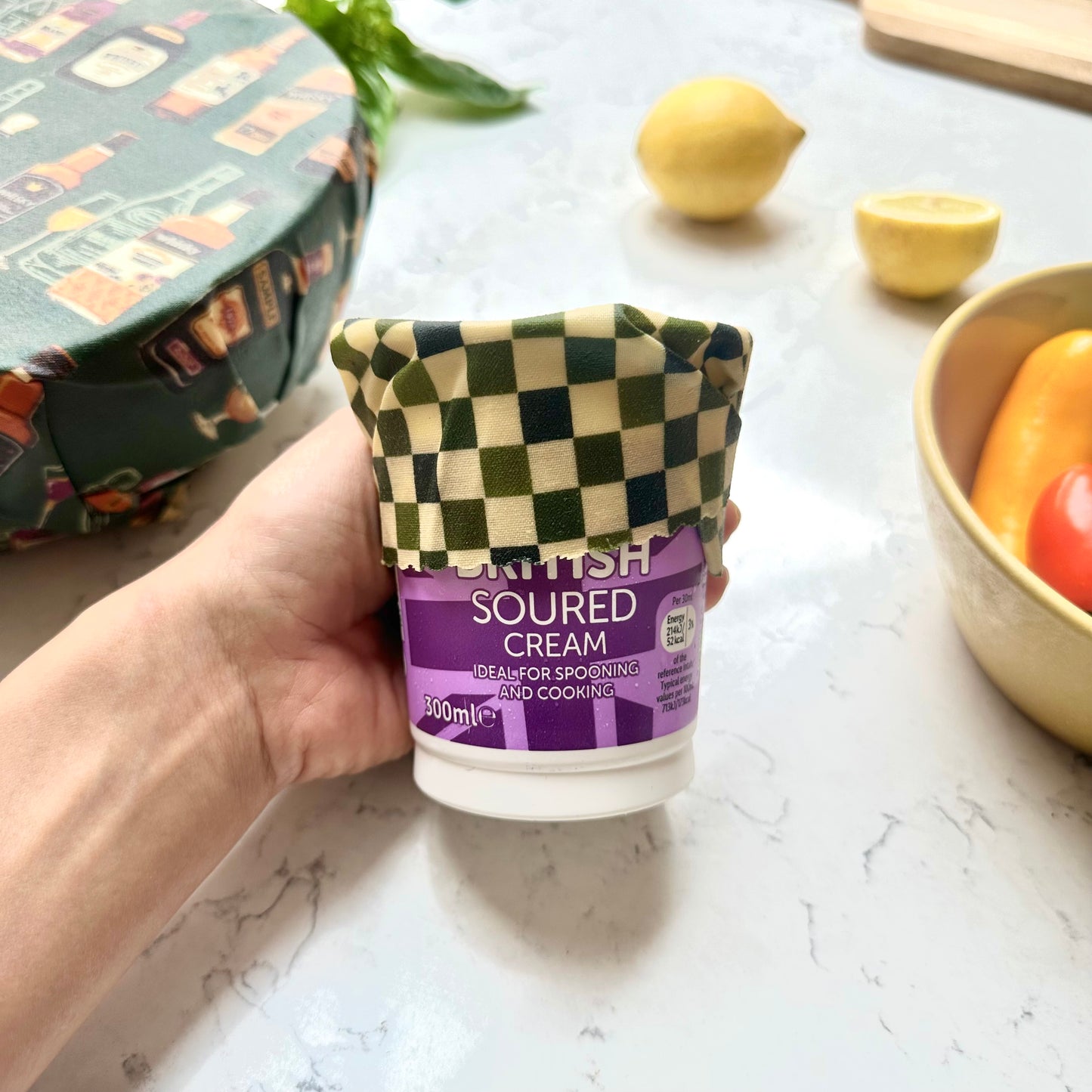 Japanese Whiskey, Set of 4 Beeswax Food Wraps