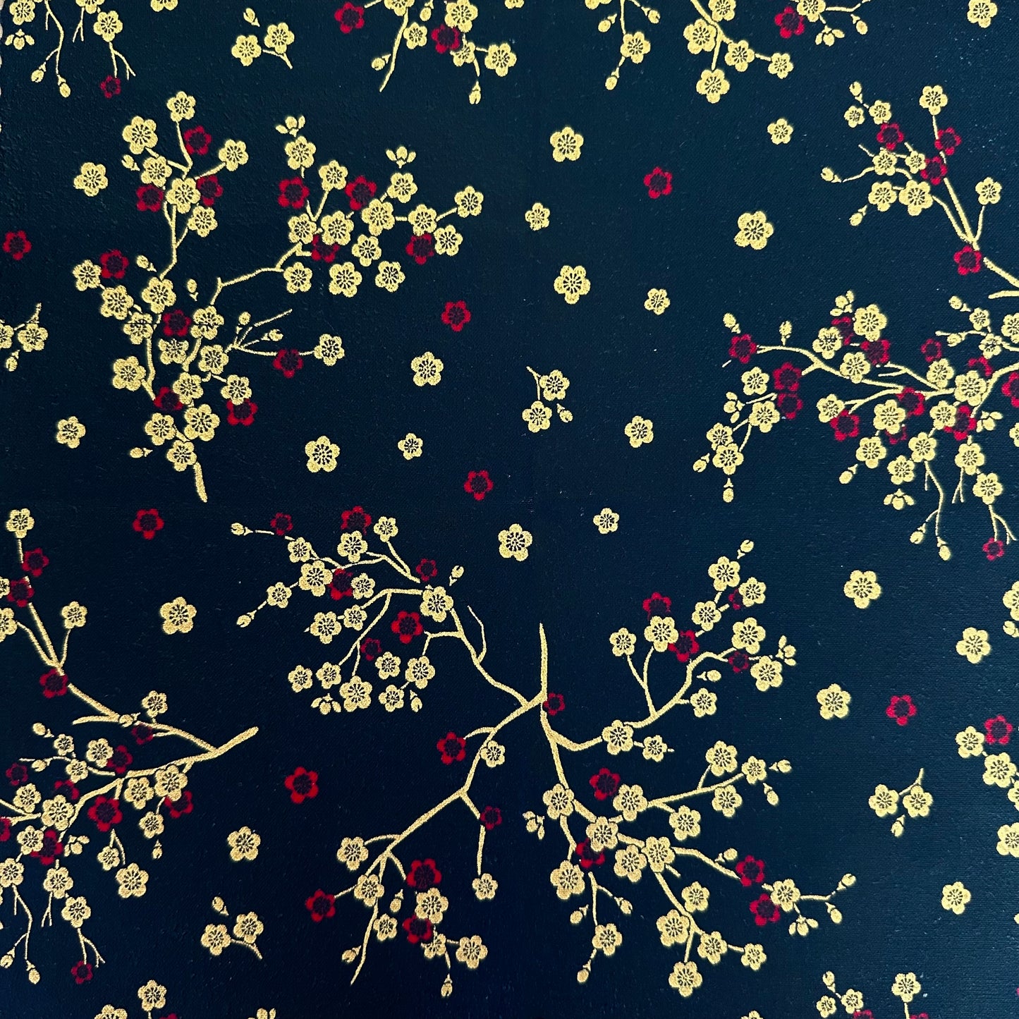 Cherry flowers in red, Set of 4 Beeswax Food Wraps