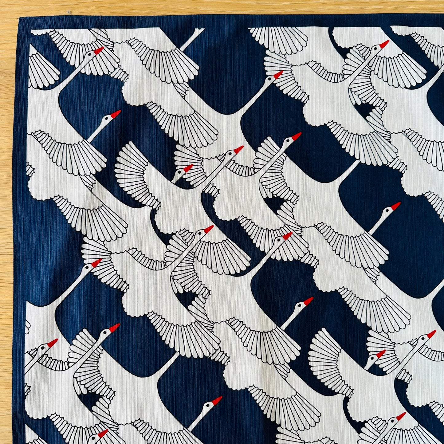 Large Furoshiki, Navy Crane, Furoshiki Bag, 90 x 90cm