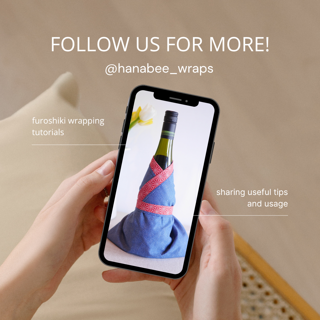 Japanese Furoshiki Cloth – Chrysanthemum Reversible by Isa Monyo (Large, 104×104cm)