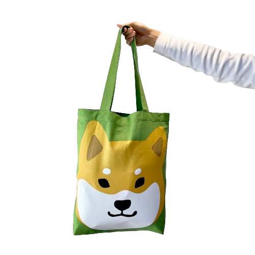 Shiba Inu face, Canvas Tote Bag