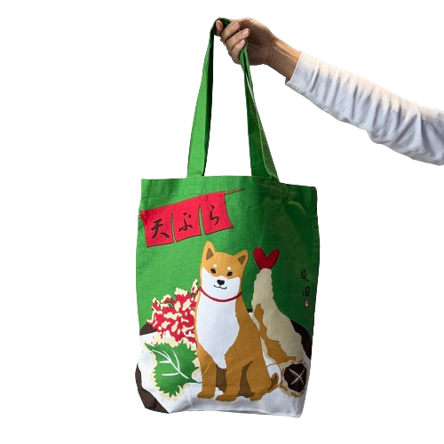 Tempura Shiba Inu, Canvas Tote Bag