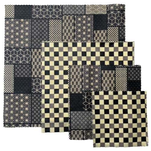 Kimono, Set of 4 Beeswax Food Wraps