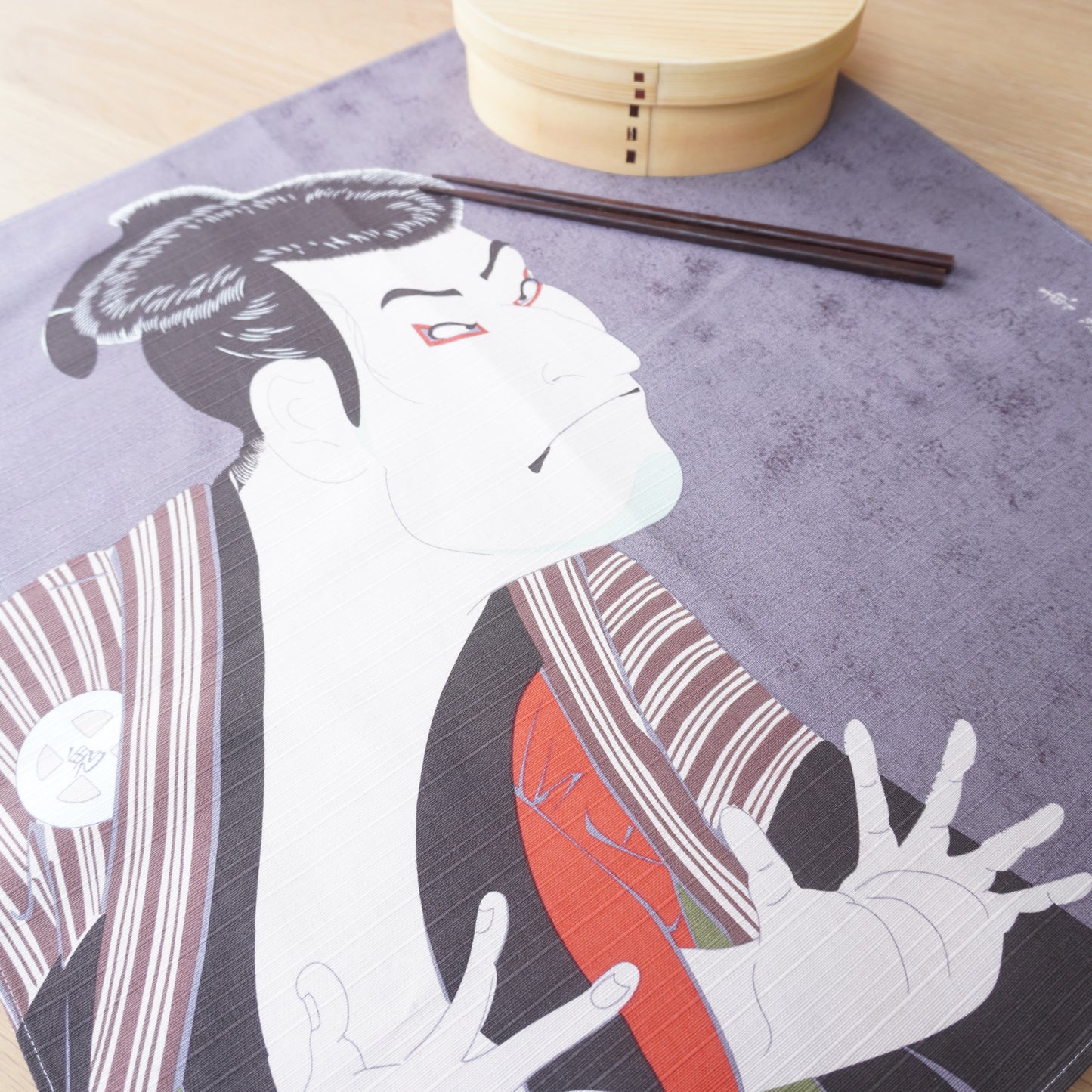 Sharaku, Japanese Art Furoshiki, 50 x 50cm