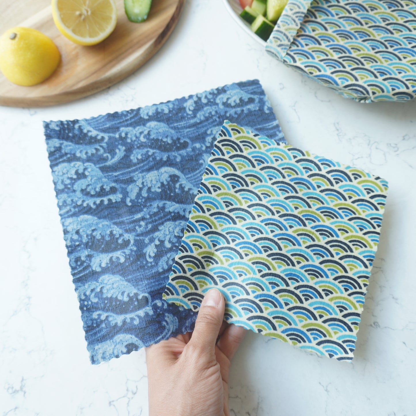 Nami, set of 4 beeswax wraps