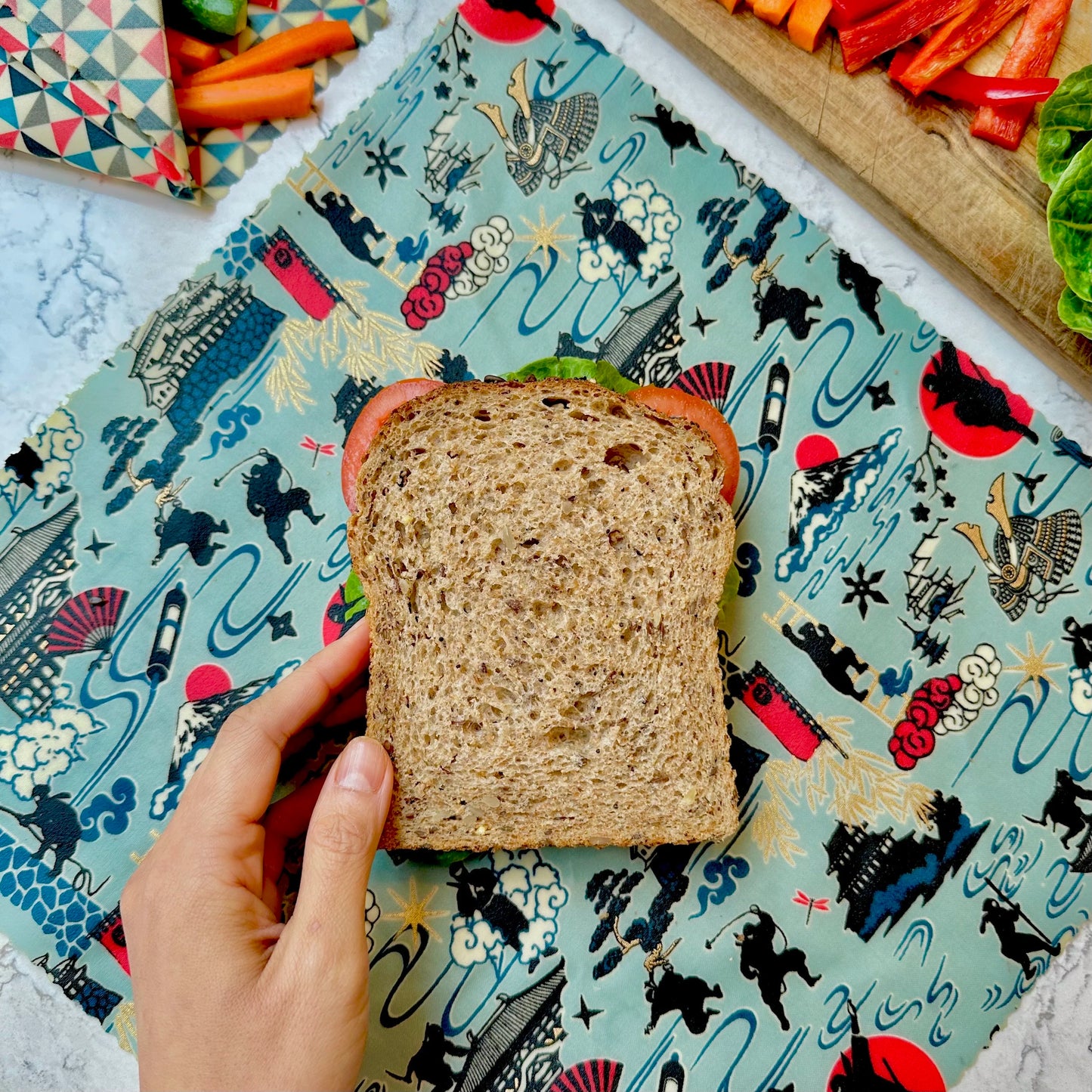 Ninjya, Set of 4 Beeswax Food Wraps