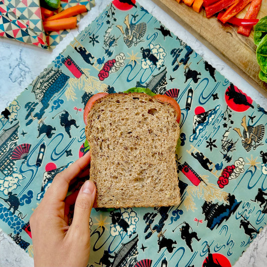 Ninjya, Set of 4 Beeswax Food Wraps