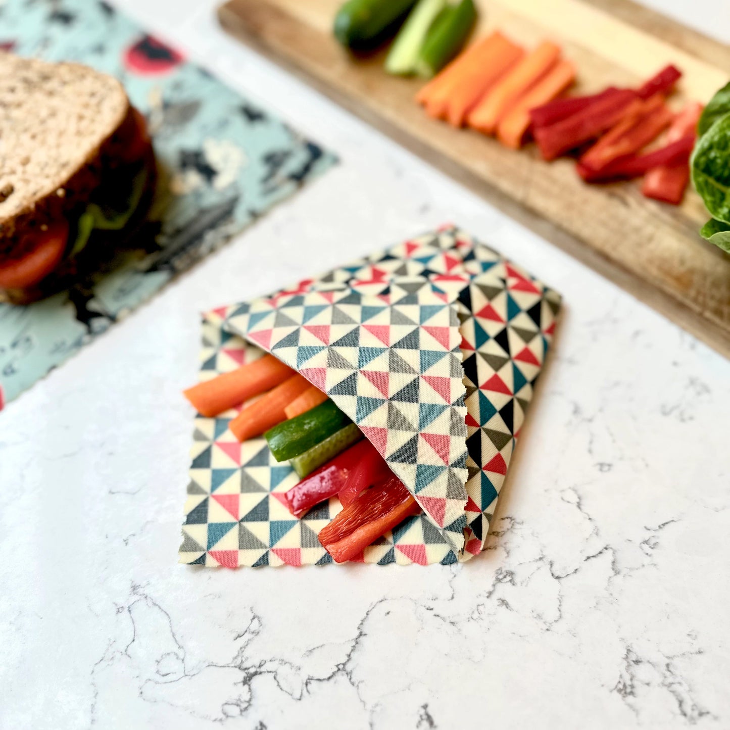 Ninjya, Set of 4 Beeswax Food Wraps