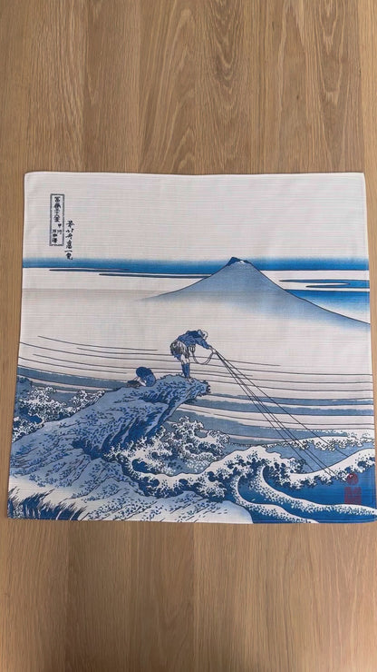 Hokusai Furoshiki, Kajikazawa in Kai Province, 50 x 50cm