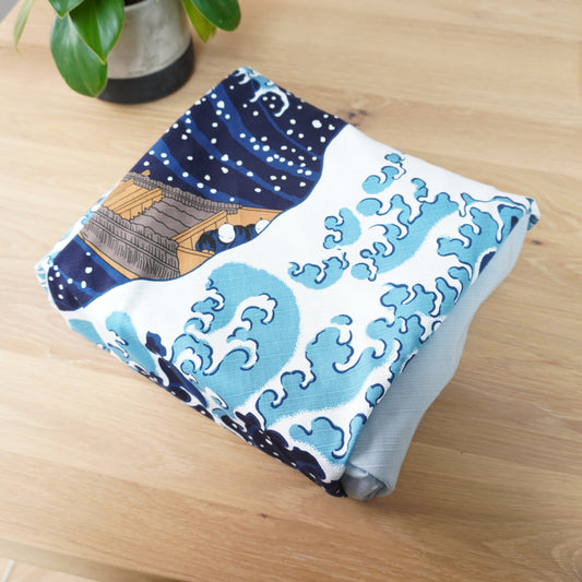 The Great Wave, Large Furoshiki, Furoshiki Gift Wrapping, Furoshiki Bag,  118 x 118cm