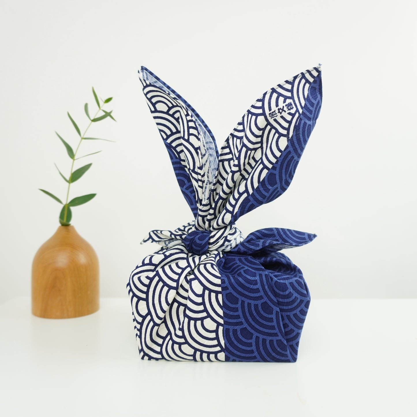 Navy & White Waves, Furoshiki Gift Wrapping, 50cm x 50cm