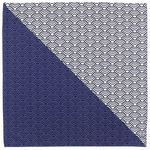 Navy & White Waves, Furoshiki Gift Wrapping, 50cm x 50cm