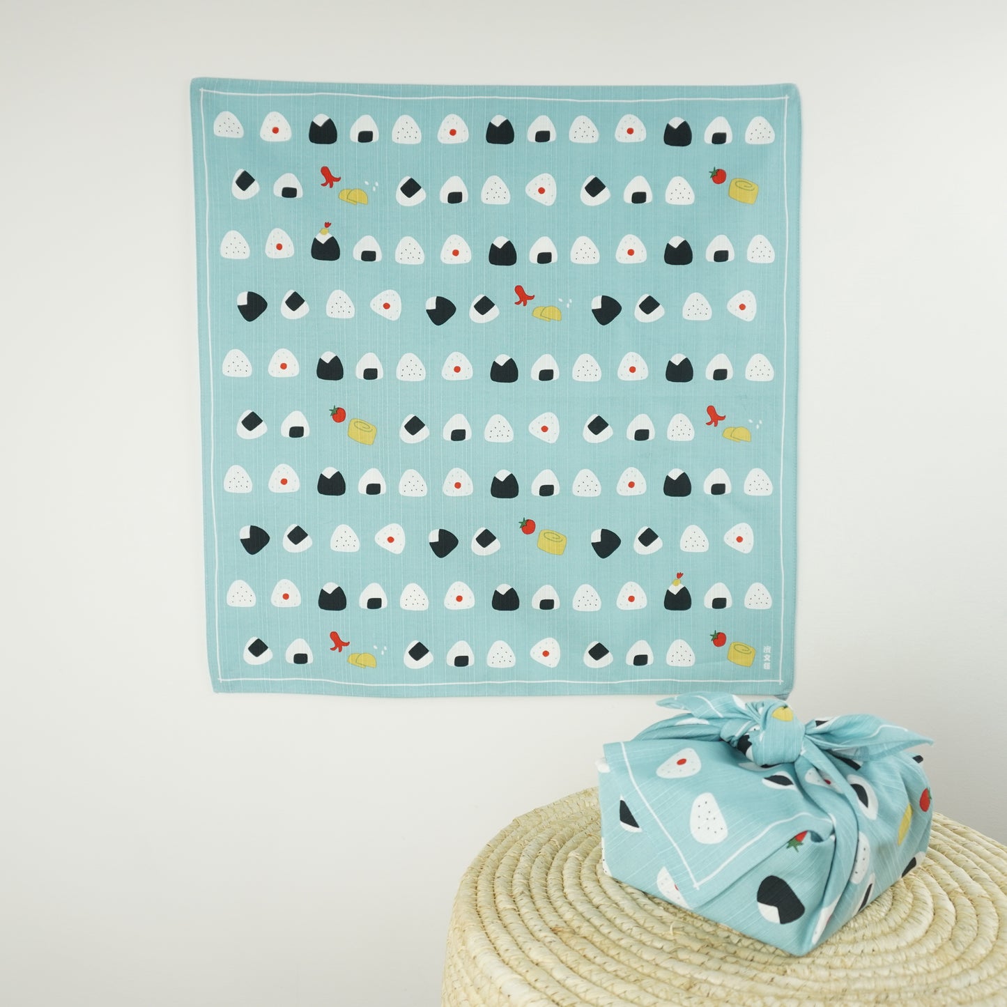Onigiri Furoshiki, Japanese Wrapping Cloth, Furoshiki Wrapping, Onigiri, 50cm x 50cm