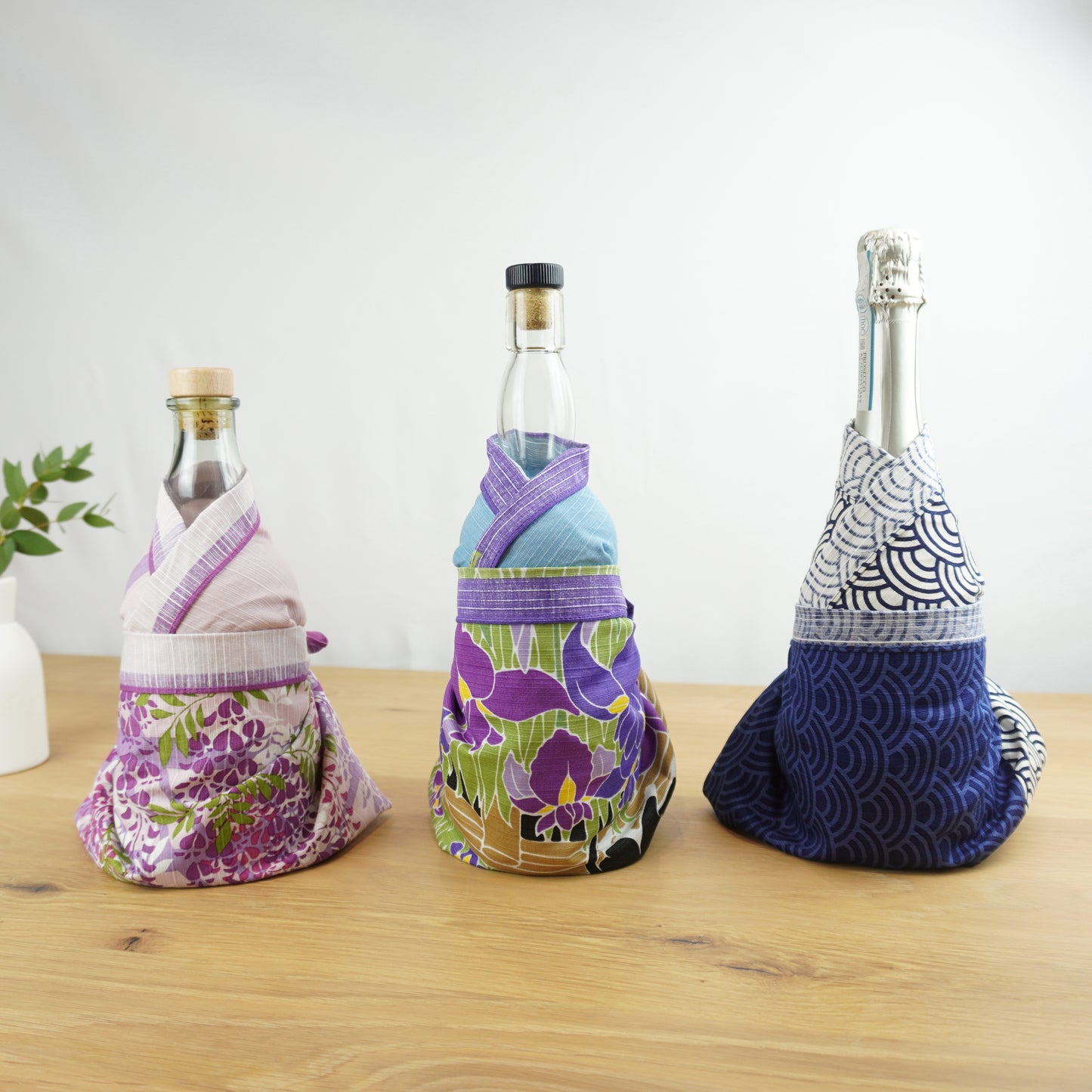 Navy & White Waves, Furoshiki Gift Wrapping, 50cm x 50cm