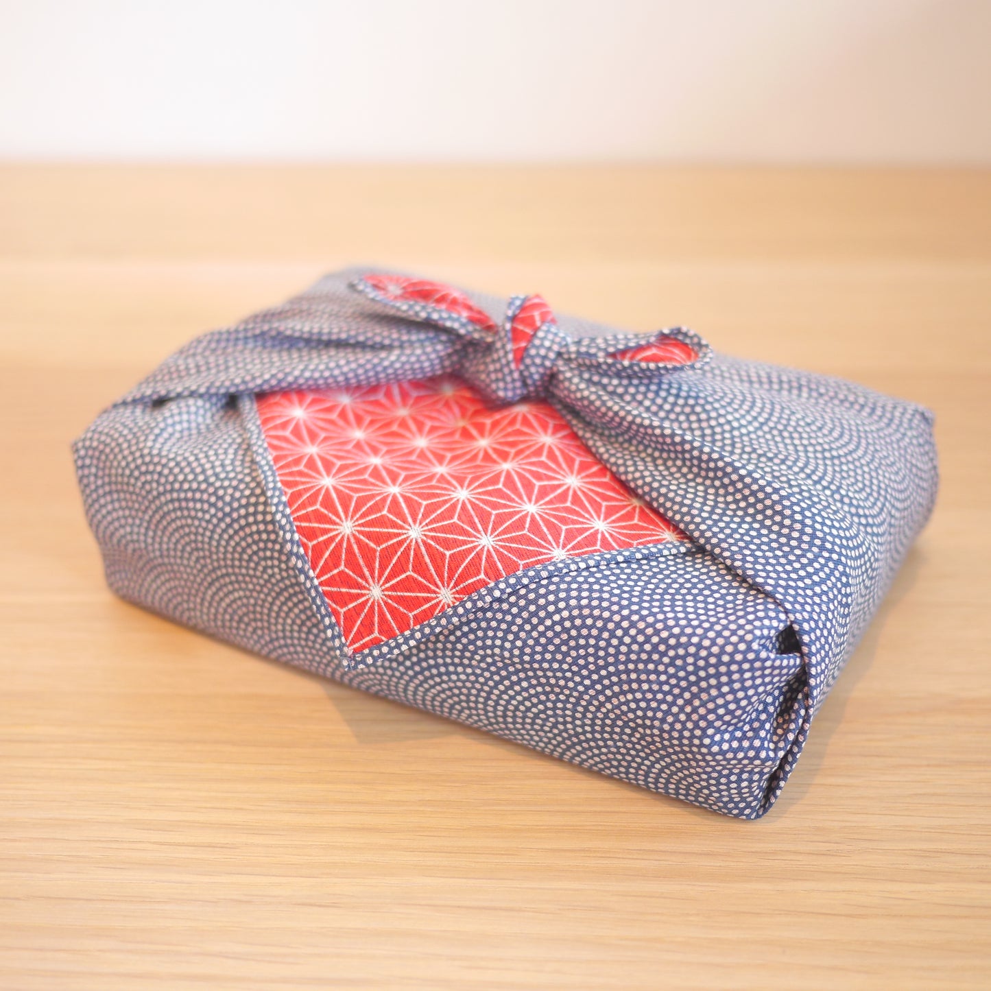 Blue & Red Reversible, Furoshiki Gift Wrapping, 48 x 48 cm