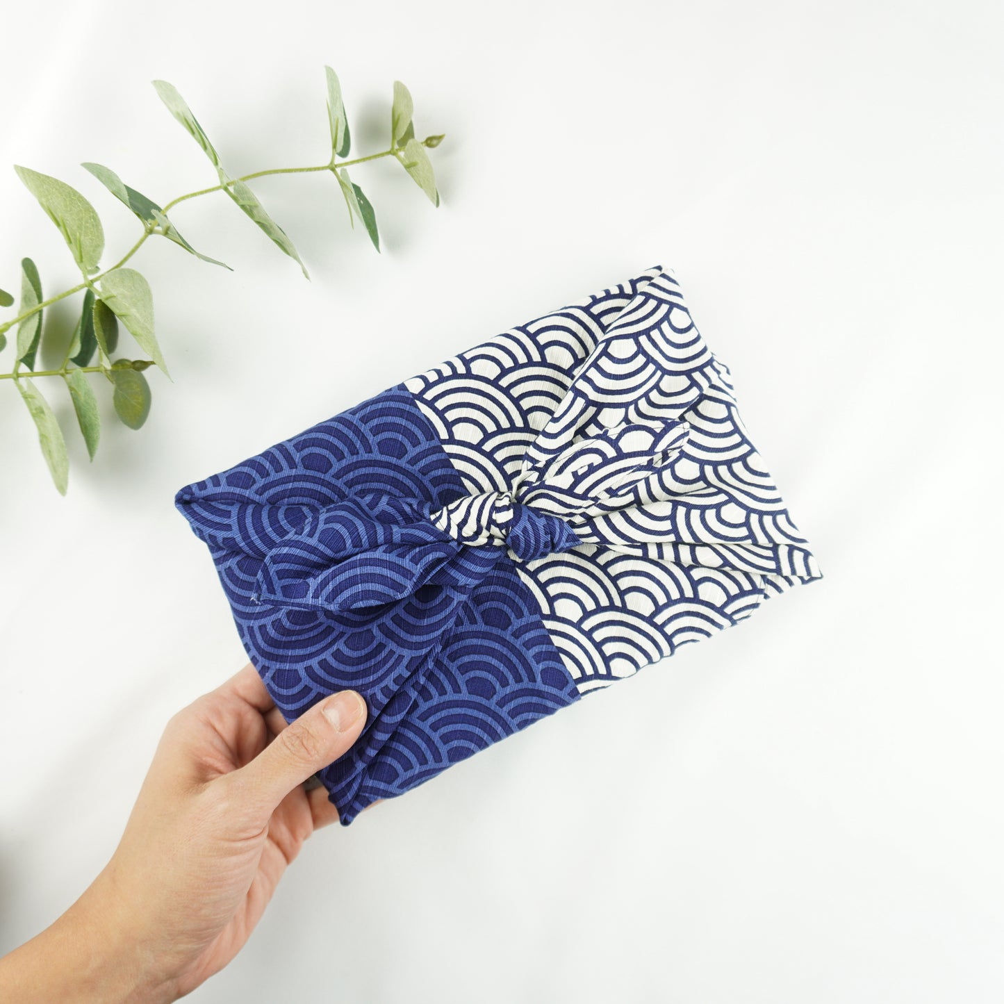 Navy & White Waves, Furoshiki Gift Wrapping, 50cm x 50cm