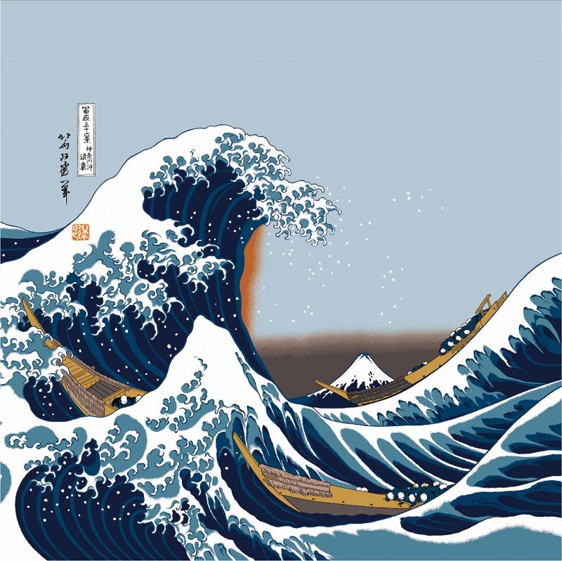 Large Furoshiki, The Great Wave, 118cm x 118cm