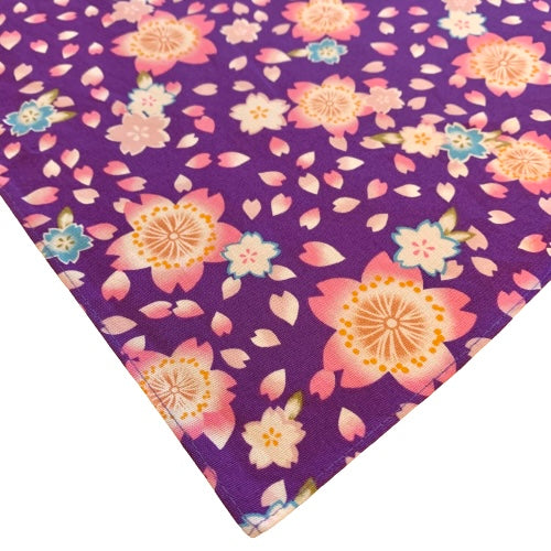 Violet Sakura Furoshiki, 53cm x 53cm