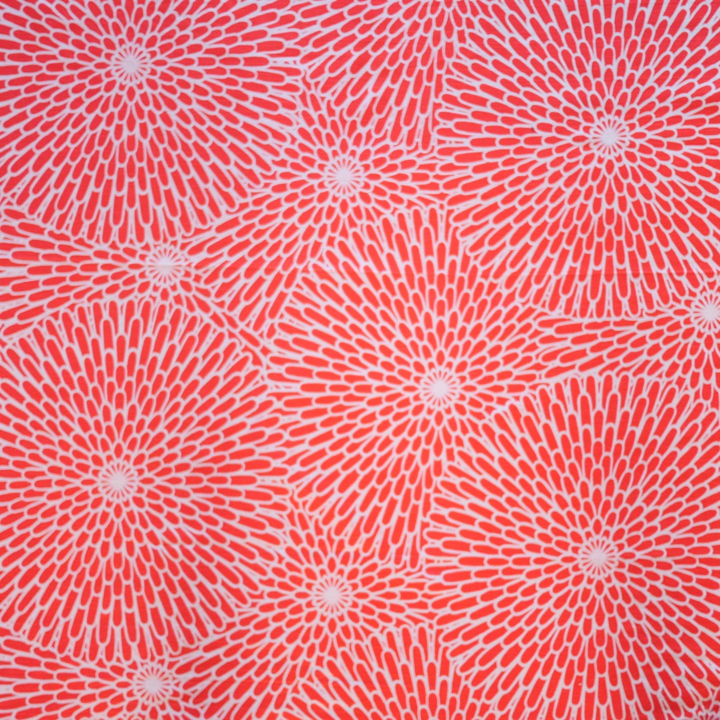 Large Furoshiki, Chrysanthemum Reversible by Isa Monyo, 104 x 104 cm