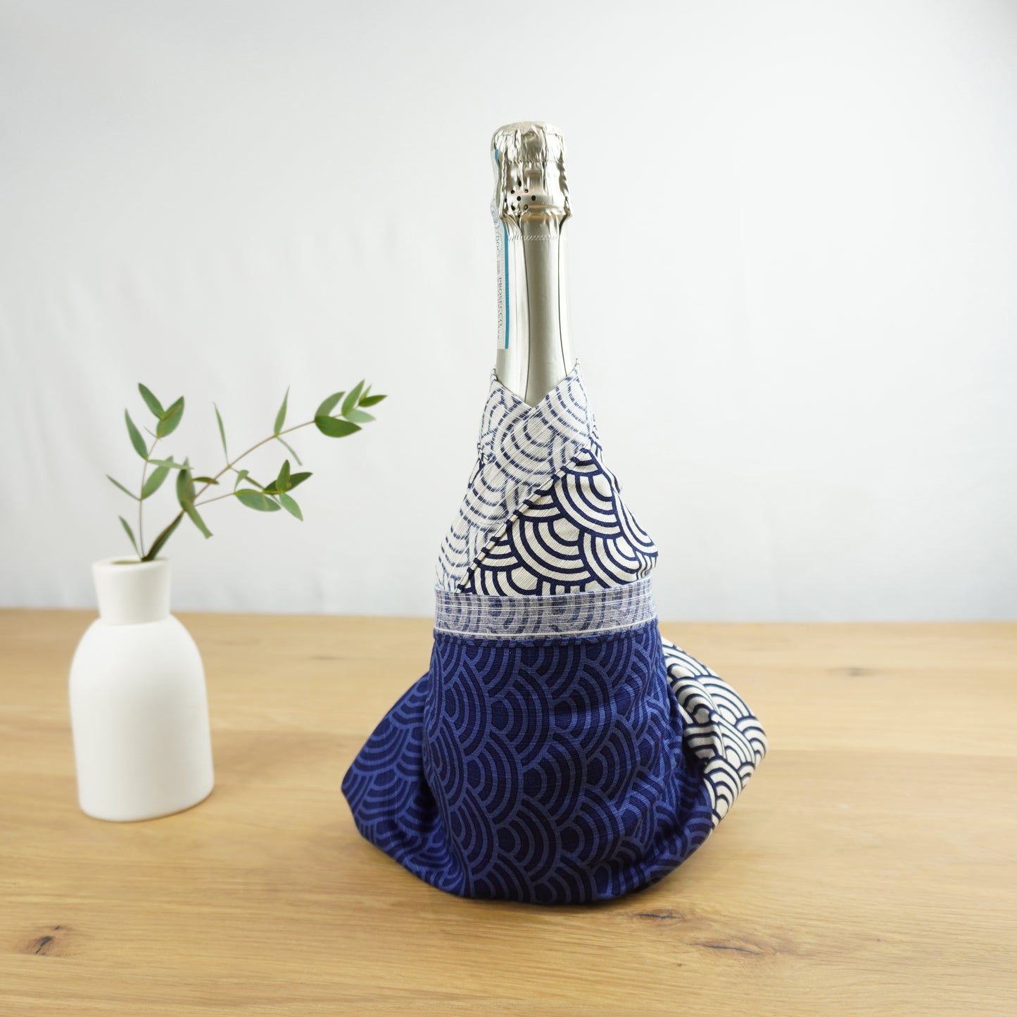 Navy & White Waves, Furoshiki Gift Wrapping, 50cm x 50cm