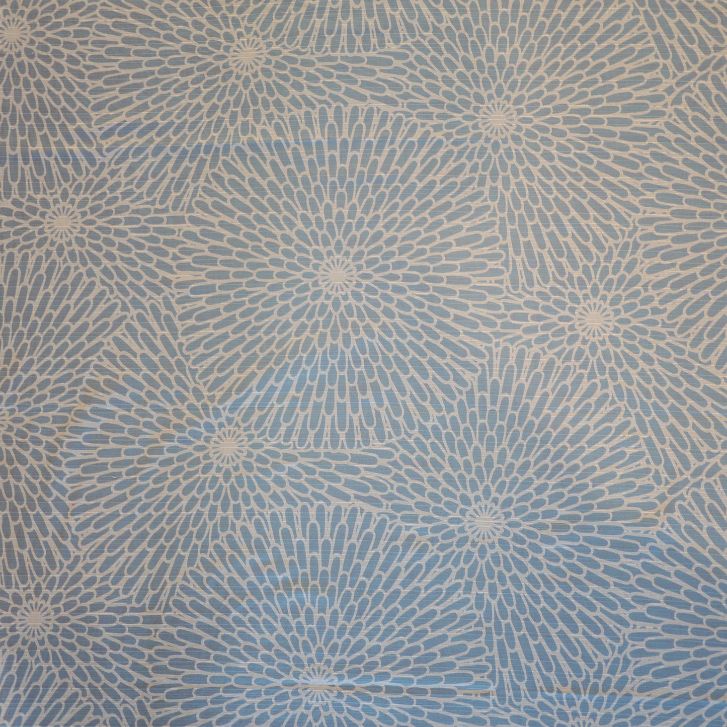 Large Furoshiki, Chrysanthemum Reversible by Isa Monyo, 104 x 104 cm