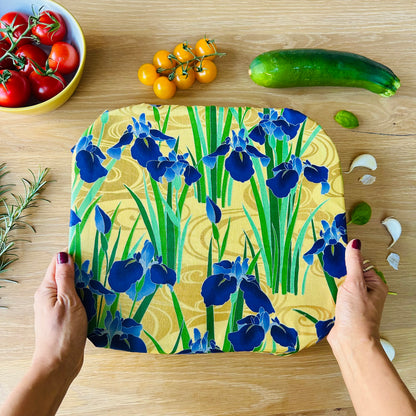 Iris, Gold, Set of 4 Beeswax Food Wraps