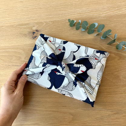 Navy Crane, Furoshiki Gift Wrapping, 50 x 50cm