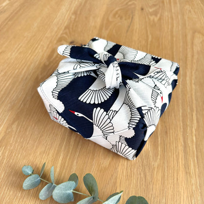 Navy Crane, Furoshiki Gift Wrapping, 50 x 50cm