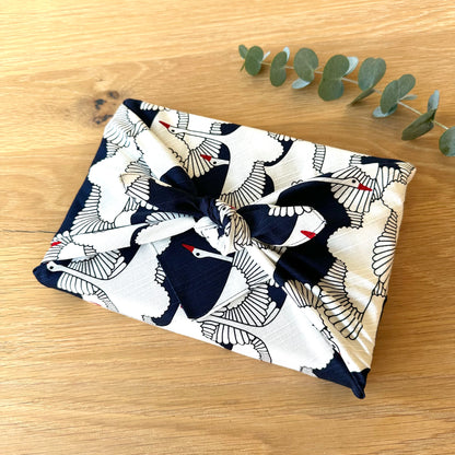 Navy Crane, Furoshiki Gift Wrapping, 50 x 50cm