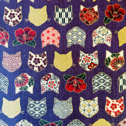 Cats with stripes, Set of 4 Beeswax Food Wraps