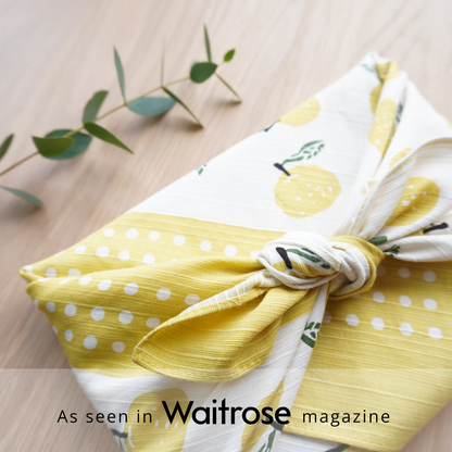 Japanese Furoshiki Cloth – Yuzu Gift Wrap (50×50cm)