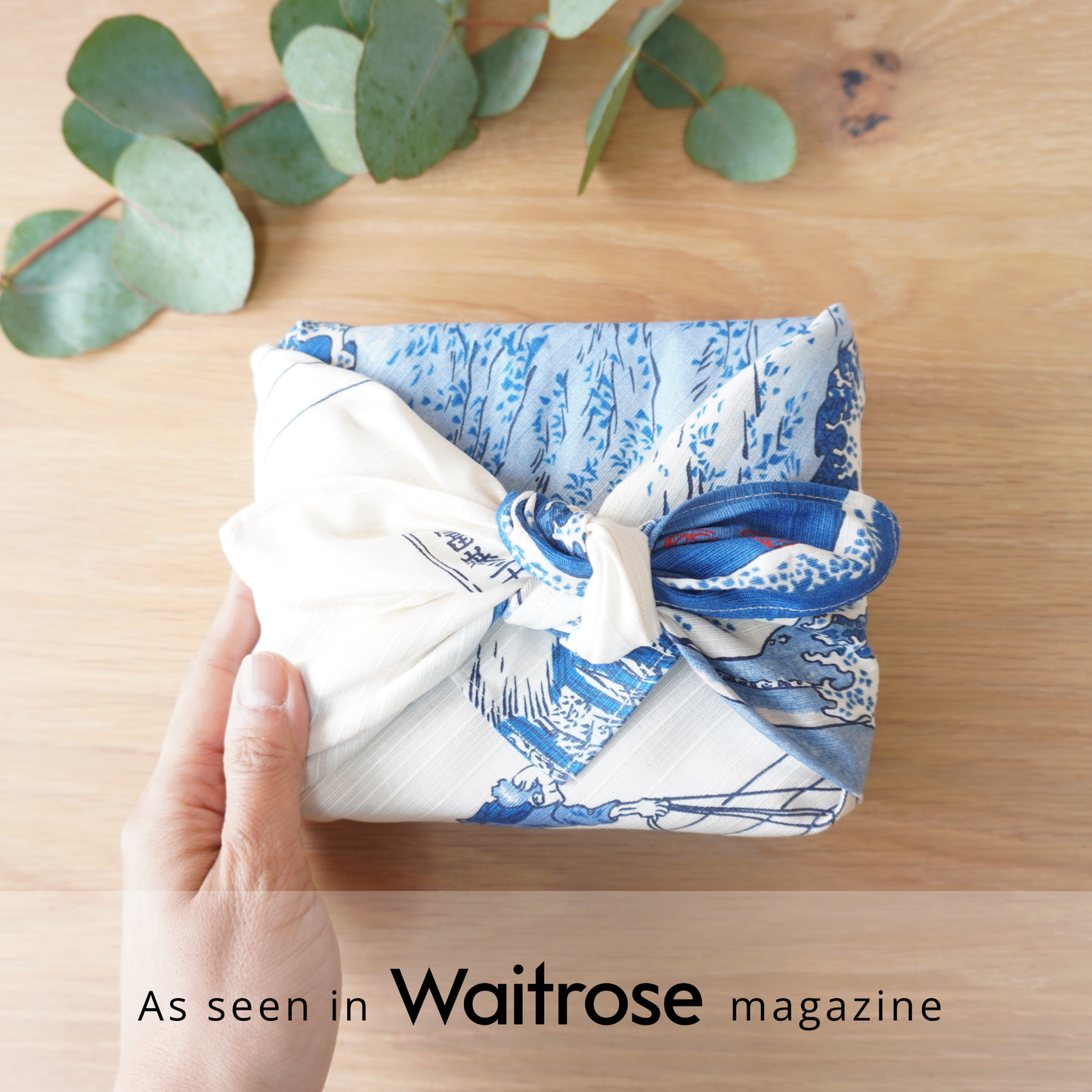 Japanese Furoshiki Cloth – Kajikazawa in Kai Province by Hokusai Gift Wrap (50×50cm)