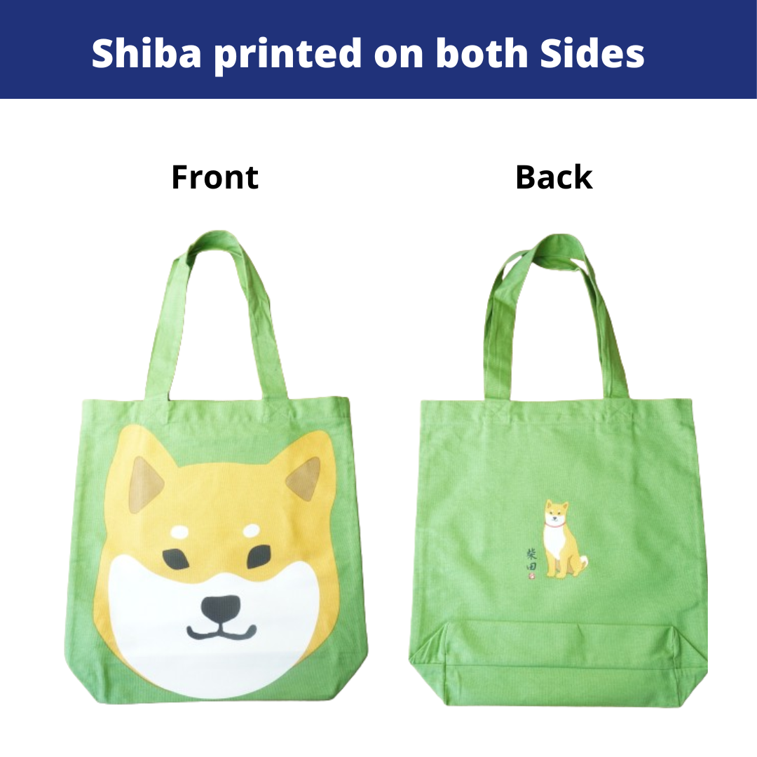 Shiba Inu face, Canvas Tote Bag