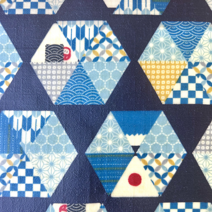 Beeswax Food Wraps – Onigiri Design (Handmade in the UK, Set of 4)