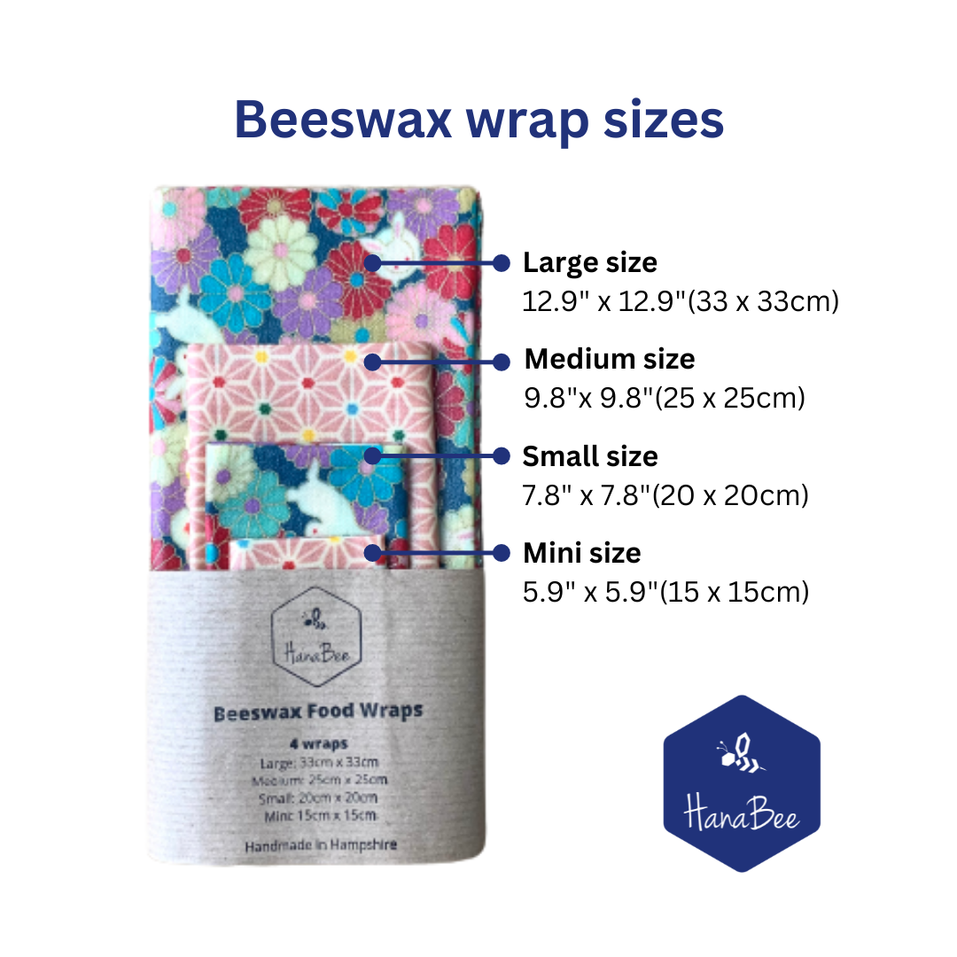 Bunny, set of 4 beeswax wraps