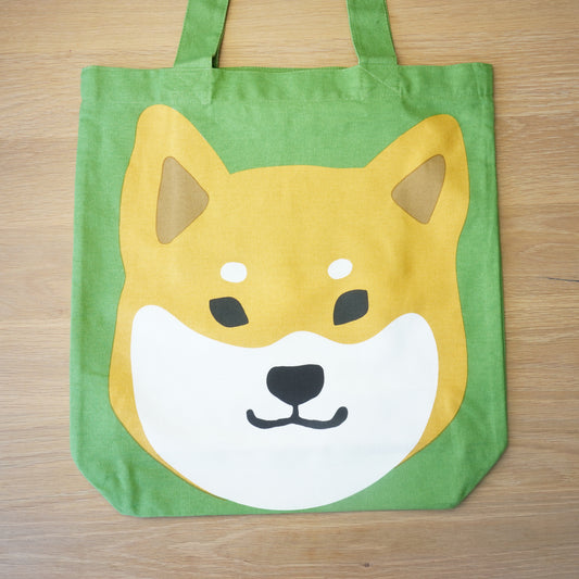 Shiba Inu face, Canvas Tote Bag