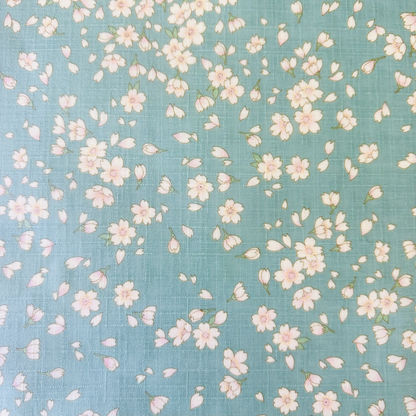 Beeswax Food Wraps – Cherry Blossom Flowers Design (Handmade in the UK, Set of 4)