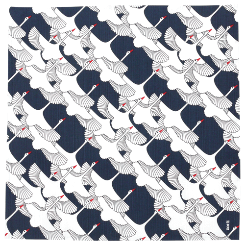 Navy Crane, Furoshiki Gift Wrapping, 50 x 50cm