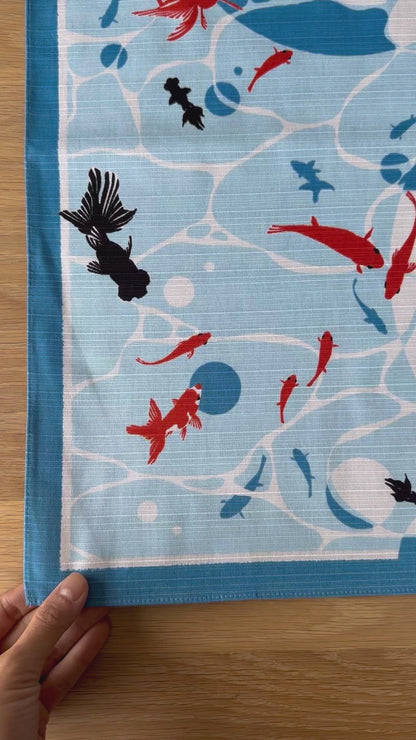 Goldfish, Kingyo, Furoshiki gift wrapping, 50 x 50cm