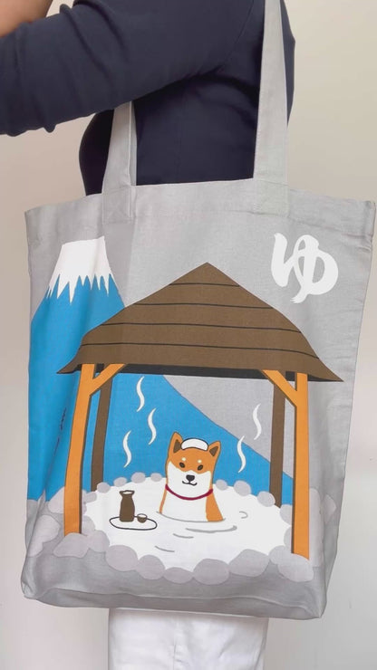 Onsen Shiba Inu - Canvas Tote Bag