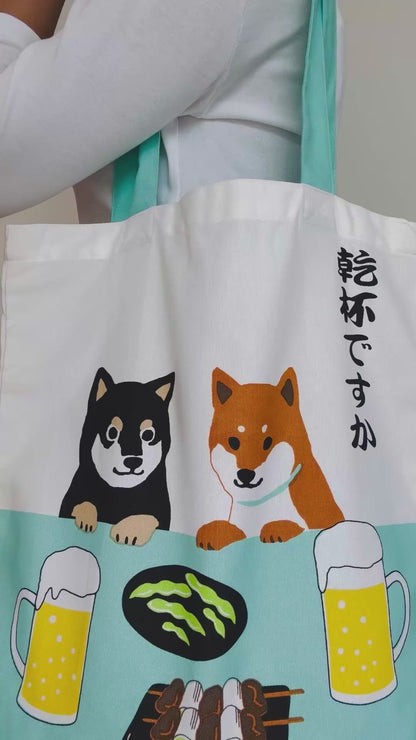 Kanpai Shiba Inu - Canvas Tote Bag