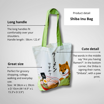 Ramen Shiba Inu - Canvas Tote Bag