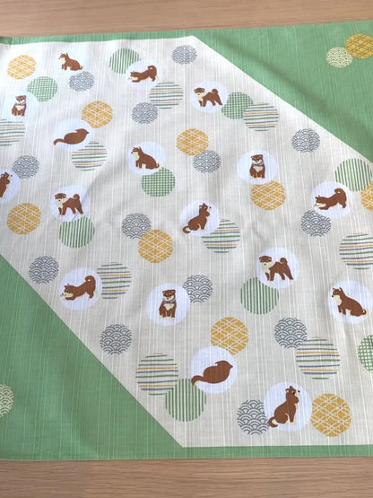 Shiba Furoshiki, Japanese Wrapping cloth, Furoshiki Gift Wrap, Shiba Inu, 50cm x 50cm