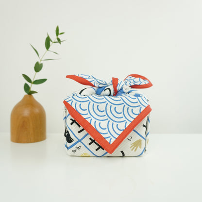 Furoshiki, Japanese Wrapping Cloth, Furoshiki Gift Wrap | Japanese Alphabet, Hiragana, 50cm x 50cm