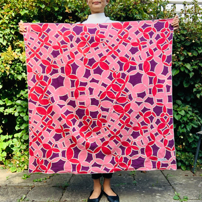 Large Furoshiki, Shippo pattern, 108 x 108 cm